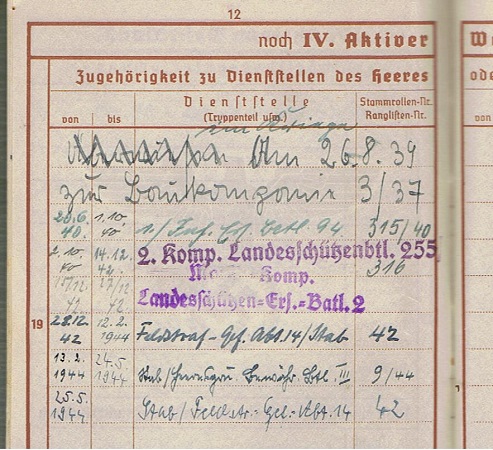 Wehrpass corporal Feldstraf-Gefangenen-Abteilung 14 Russia - Image 4