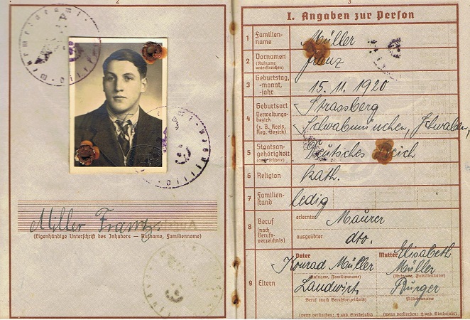 Wehrpass Sturmboot Pionier 268.Infanterie-Division KIA 1942 - Image 2