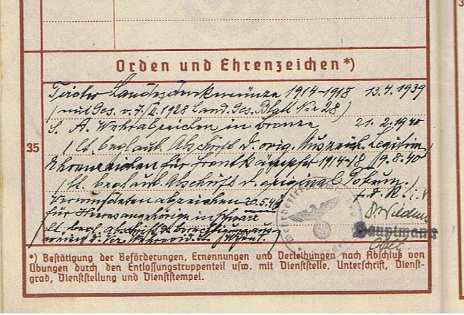 Wehrpass Hauptmann WW1 Austria WW2 POW camp Ukrain Germany - Image 7