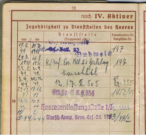 Wehrpass gefreiter IR505 291.ID Northern Russia 1941 ISA VWA - Image 3