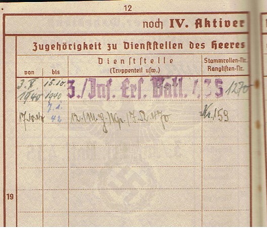 Wehrpass Gefreiter IR470 260.Infanterie-Division KIA 1942 Moscow - Image 3