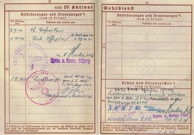 Wehrpass Wachtmeister Artillerie Russia 161.ID 355.ID 562.VGD - Image 5