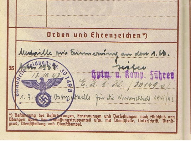 Wehrpass Wachtmeister Artillerie Russia 161.ID 355.ID 562.VGD - Image 7