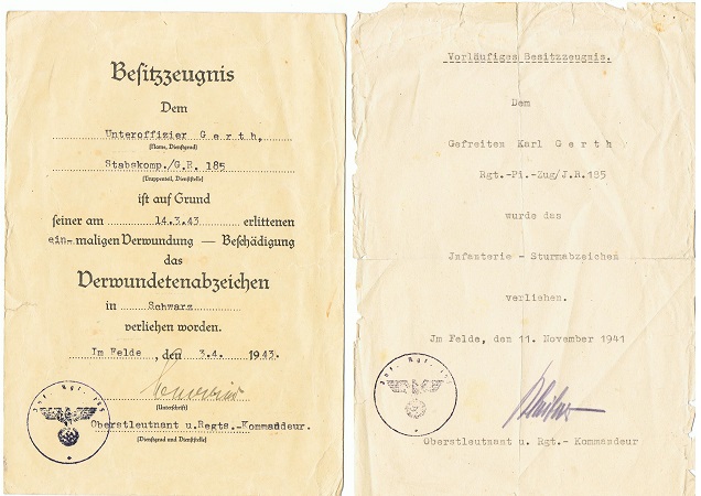 CCC EK1 group 5 awards NCO IR185 87.Infanterie-Division Russia - Image 2