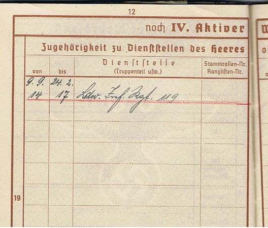 Wehrpass Landwehr-Infanterie-Regiment 119 1914-1917 EK2 - Image 6