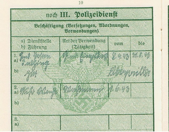 Police pass Rottwachtmeister Gendarmerie Tittmoning - Image 6