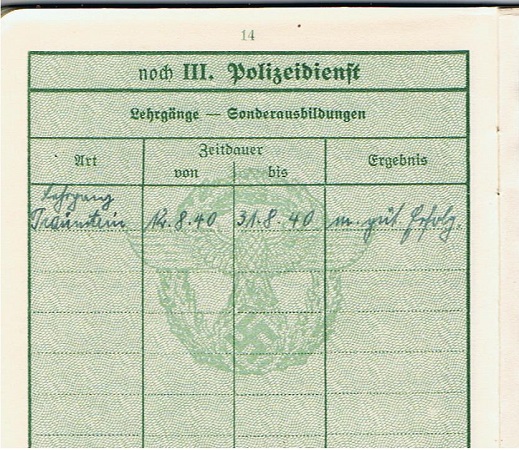 Police pass Rottwachtmeister Gendarmerie Tittmoning - Image 7