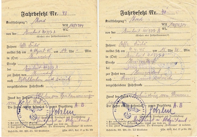 Award docs NCO Panzer-Pionier-Bataillon 127 Russia Saarpfalz - Image 6