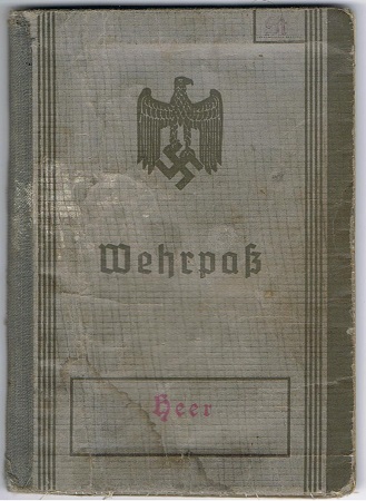 Wehrpass corporal IR529 299.ID KIA 1942 Southern Russia