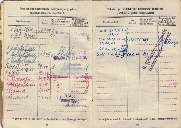 Soldbuch Fähnrich Ing. SMS Schleswig Holstein navy schools - Image 4