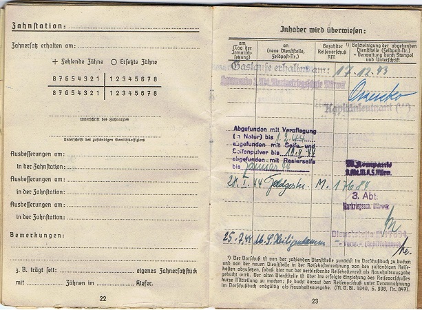 Soldbuch Fähnrich Ing. SMS Schleswig Holstein navy schools - Image 6