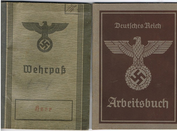 Wehrpass workbook Gefreiter transport 52.ID France maginot line