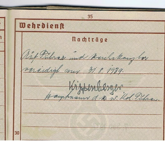 Wehrpass workbook Gefreiter transport 52.ID France maginot line - Image 6