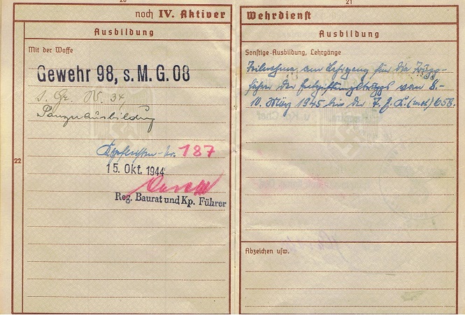 Wehrpass Feldwebel IR526 298.ID army construction Russia Italy - Image 4