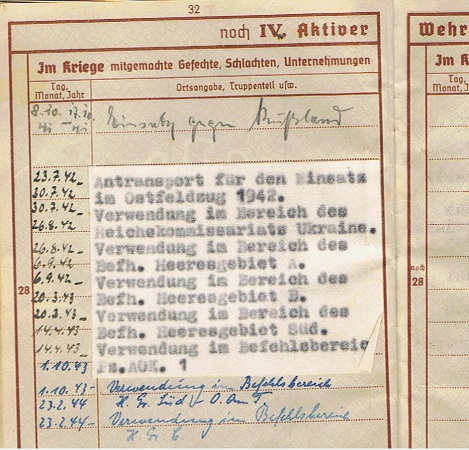 Wehrpass Feldwebel IR526 298.ID army construction Russia Italy - Image 6