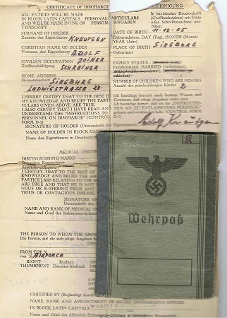 Wehrpass NCO Luftwaffe (ammunition) supply Köln Air District VI