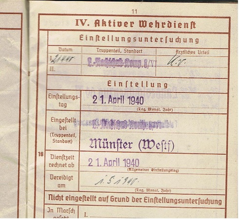 Wehrpass NCO Luftwaffe (ammunition) supply Köln Air District VI - Image 3