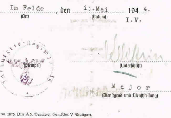 Infantry Assault Badge Gefreiter 21.Infanterie-Division 1944 - Image 3