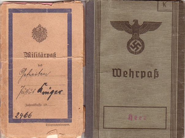 Wehrpass Militärpass Gefreiter Artillerie Nachrichten 1914-1918