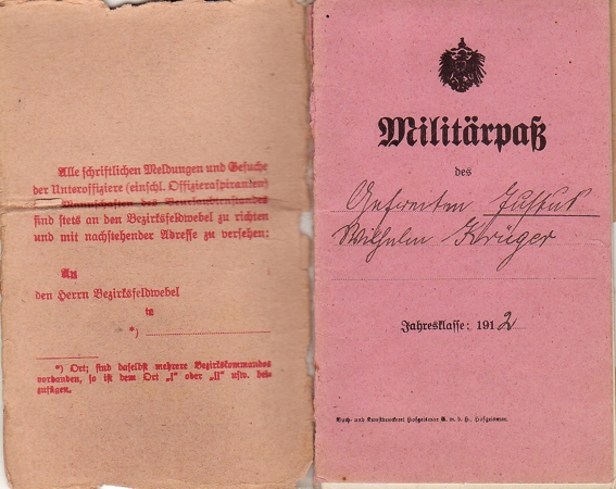 Wehrpass Militärpass Gefreiter Artillerie Nachrichten 1914-1918 - Image 3