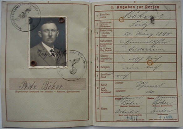 Wehrpass WW2 for WW1 combatant Infantry - Image 3