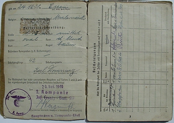 Soldbuch drivers licence Corporal Frontleitstelle Russia - Image 4