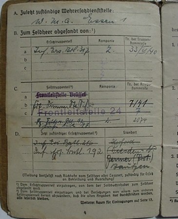 Soldbuch drivers licence Corporal Frontleitstelle Russia - Image 5