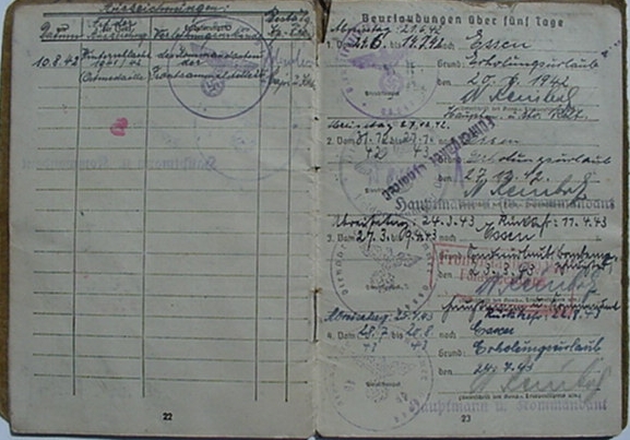 Soldbuch drivers licence Corporal Frontleitstelle Russia - Image 6
