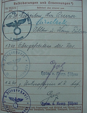 Wehrpass Sergeant Airplane mechanic Uberführungs Geschwader - Image 7