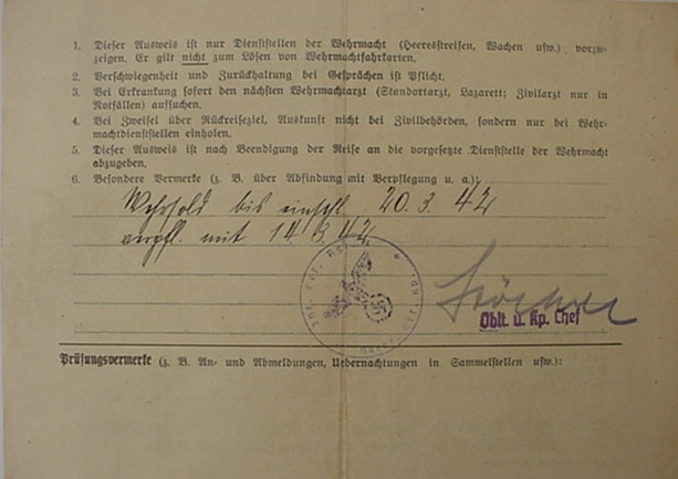 Documents Rifleman Infantry Intelligence replacements unit 1942 - Image 4