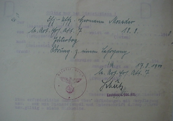 Documents Fahnenjunker Artillery France 7.Infanterie-Division - Image 3