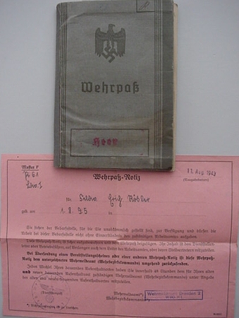 Wehrpass Sergeant Engineer Poland Holland Belgium France