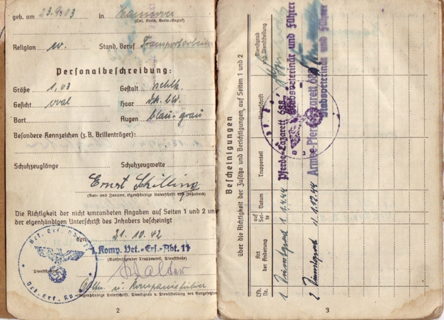 Soldbuch Corporal horses hospital KURLAND armband - Image 3