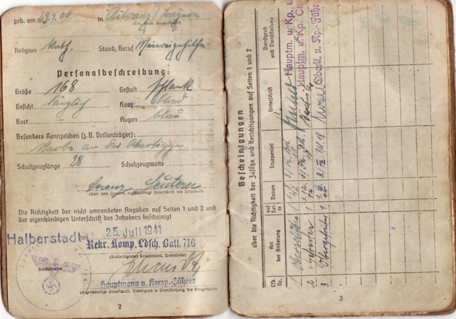 Soldbuch Corporal Army technical supply units Lapland Shield - Image 3