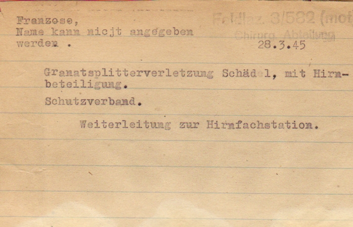 Fremdenpass French citizen working in Poland wounded 1945 - Image 7