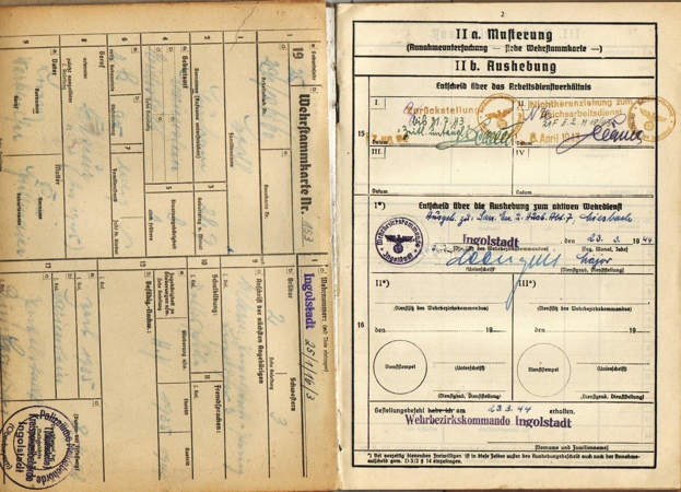 Wehrstammbuch grouping medical orderly 122.ID KIA 1944 Latvia - Image 5