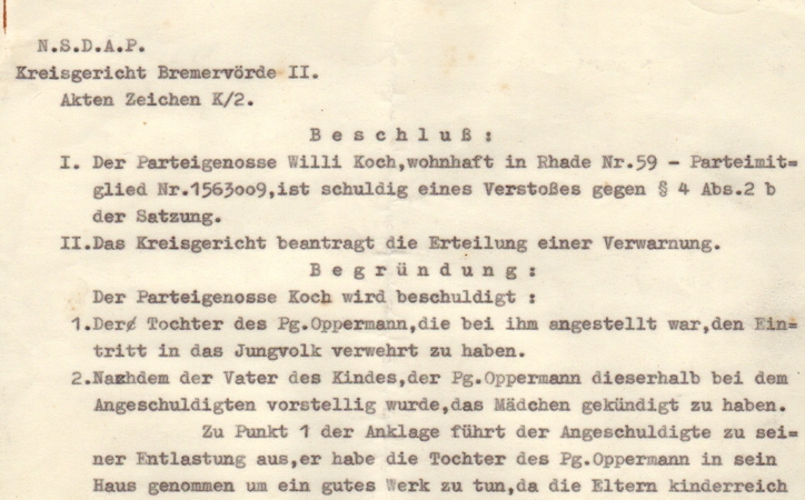 NSDAP grouping NSDAP court Hannover 1935-36 - Image 5