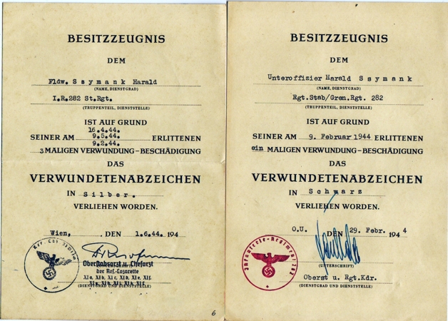 Grouping 7 awards NCO Infanterie-Regiment 282 98.ID 1942-44 - Image 2