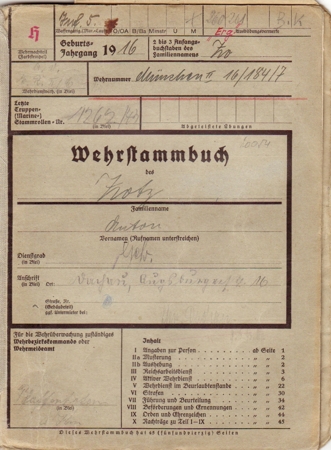 Wehrstammbuch Gefreiter IR19 7.Infanterie-Division Middle Russia - Image 2