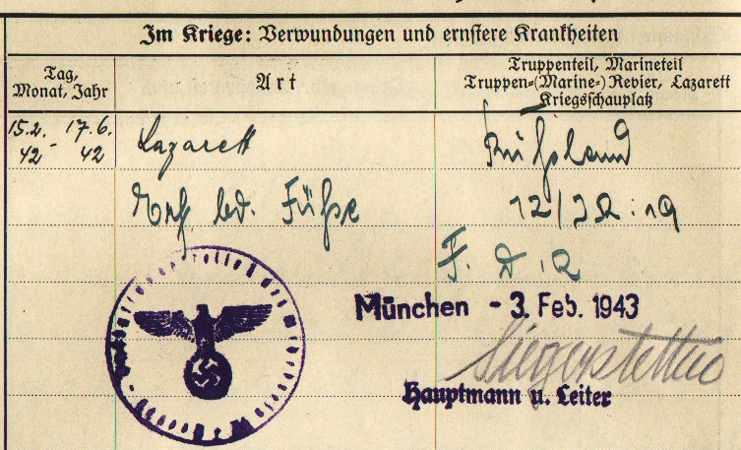 Wehrstammbuch Gefreiter IR19 7.Infanterie-Division Middle Russia - Image 6