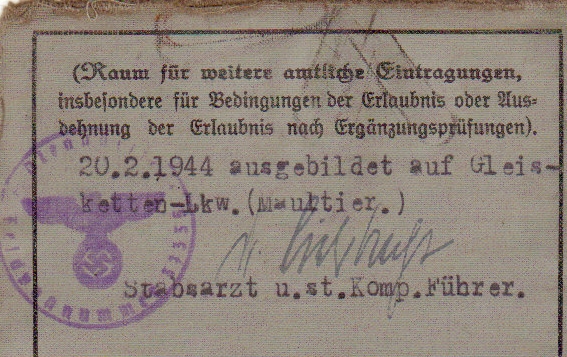 Grouping ambulance Maultier driver 299.ID and 41.Panzer-Korps - Image 4