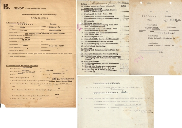 NSKOV documents Gefreiter Infanterie-Division Gross Deutschland