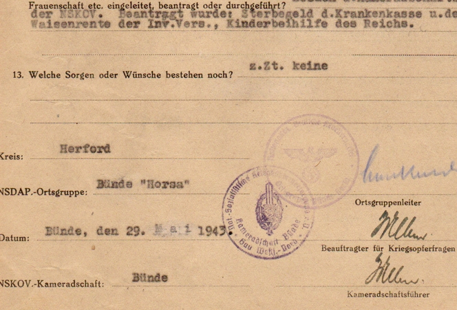 NSKOV documents Coproral AR227 227.ID Leningrad KIA 1943 - Image 3
