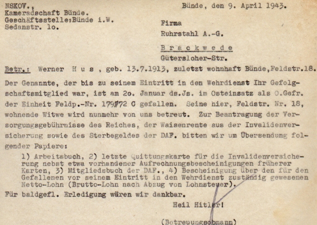 NSKOV documents Coproral AR227 227.ID Leningrad KIA 1943 - Image 6