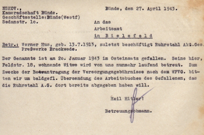 NSKOV documents Coproral AR227 227.ID Leningrad KIA 1943 - Image 7