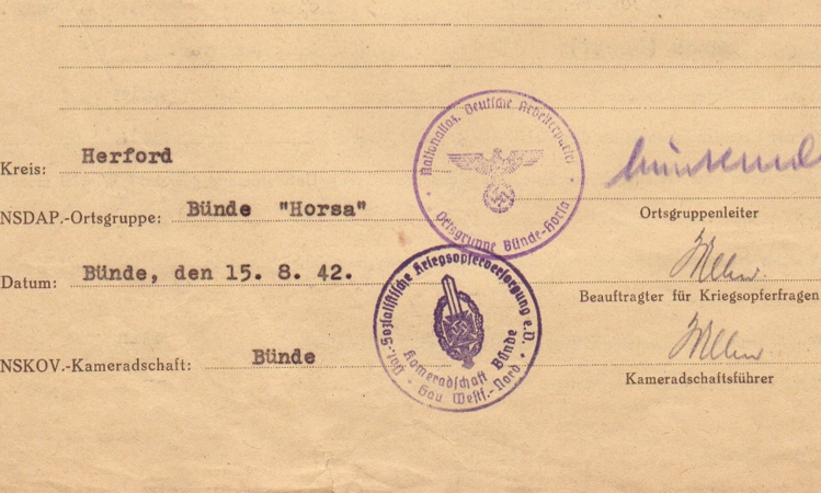 NSKOV documents soldier IR280 95.ID KIA 1942 Middle Russia - Image 4