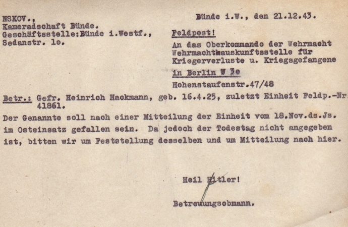 NSKOV documents Gefreiter PGR146 25.Panzer-Division 1943 Kiew - Image 5