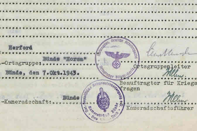 NSKOV documents Gefreiter 256.Infanterie-Division KIA 1943 - Image 3