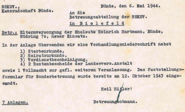 NSKOV documents Gefreiter 256.Infanterie-Division KIA 1943 - Image 5