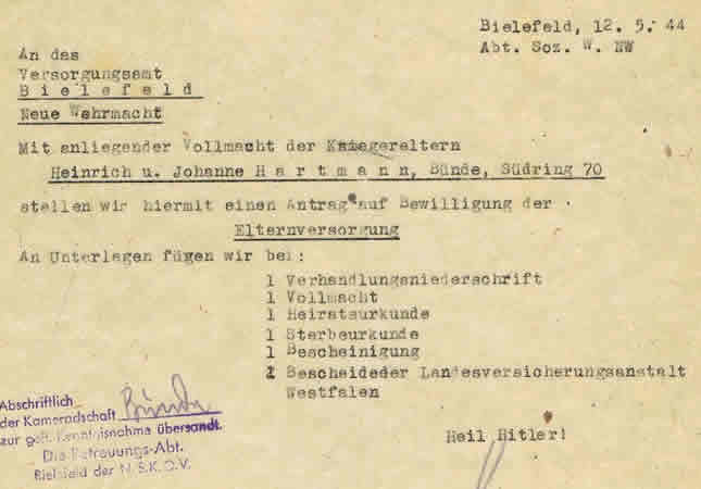 NSKOV documents Gefreiter 256.Infanterie-Division KIA 1943 - Image 6